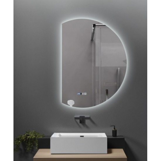 Καθρέπτης LED D-SHAPE LUNAR 58x80 SR-09.25.265.08.72 Καθρέπτης LED D-SHAPE LUNAR 58x80 SR-09.25.265.08.72